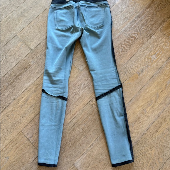 AG Adriano Goldschmied Blue Super Skinny Real Leather Leggings - Picture 11 of 11